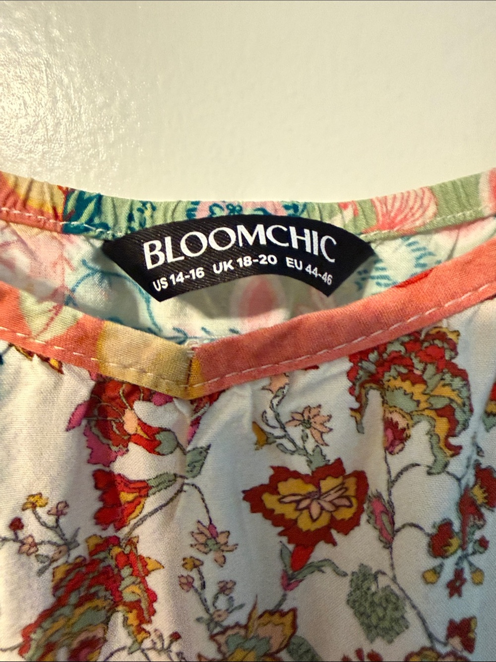 Woman’s 14-16 Bloomchic Patchwork Floral Sundress - Multicolor - Picture 2 of 8